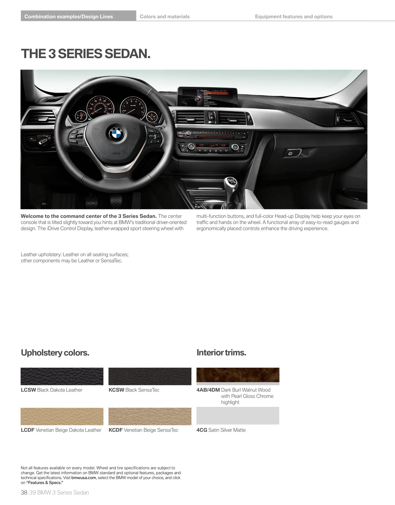 2014 BMW 3-Series Sedan Brochure Page 68